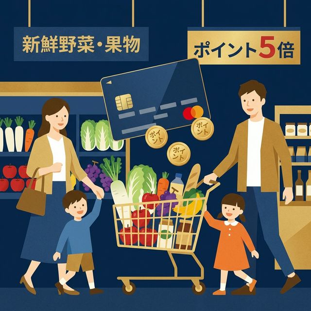 スーパーの買い物が最もお得になるクレジットカード5選